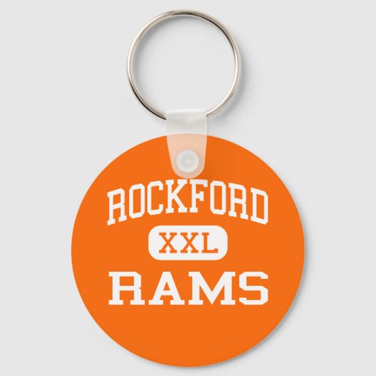 Rockford - Rams - High School - Rockford Michigan Sleutelhanger (Voorkant)