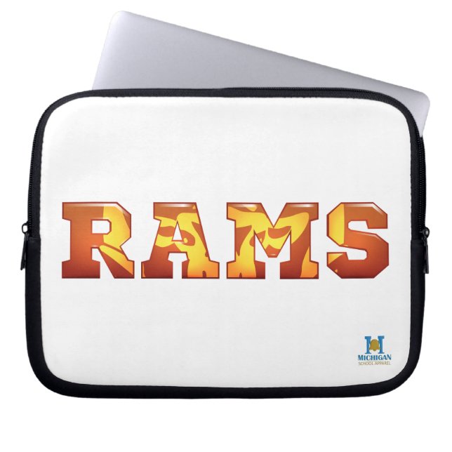 Rockford Rams Laptop Sleeve (Voorkant)