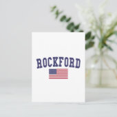 Rockford US Flag Briefkaart (Staand voorkant)