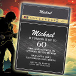 rockgitaar Amp 60th Birthday Party Muziek Kaart<br><div class="desc">Maak je klaar om te rocken met deze  gitaarversterker mijlpaal verjaardagsuitnodigingen,  en gooi een retro party speciaal voor de over-the-hill rocker! Voor de gitarist of metalfan die 50,  60 of 70 wordt,  nodigt deze leuke black & gold harken uit op hun hoogtijdagen van zware riffs en stijgende leads.</div>