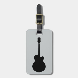 rockgitaar vector bagagelabel