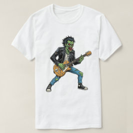 rockgitaar Zombie Horror retro Fantasy T-Shirt