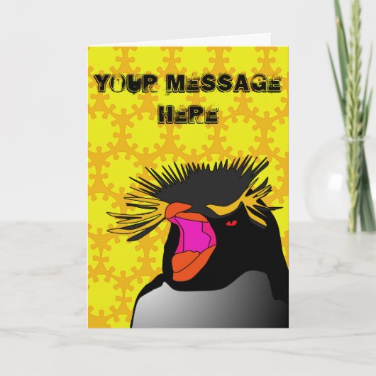 RockHopper Head Greetings Card Kaart (Voorkant)