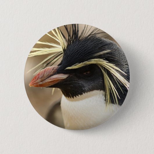 Rockhopper Penguin Pin Ronde Button 5,7 Cm (Voorkant)