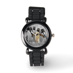 Rockhopper Penguins Horloge