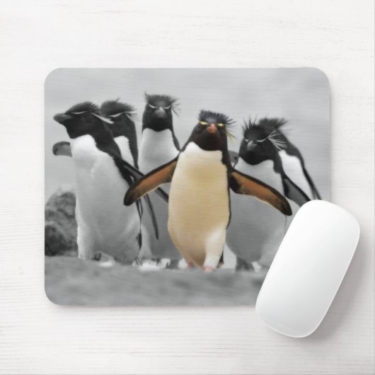 Rockhopper Penguins Muismat (Met muis)