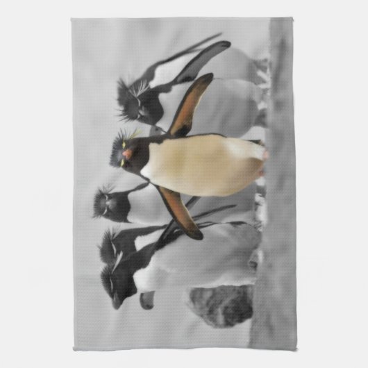 Rockhopper Penguins Theedoek (Verticaal)