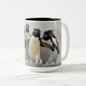 Rockhopper Penguins Tweekleurige Koffiemok (Voorkant rechts)