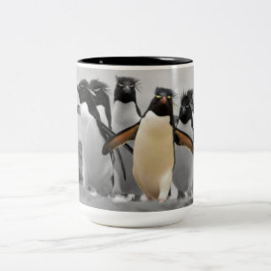 Rockhopper Penguins Tweekleurige Koffiemok