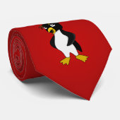 Rockhopper pinguin cartoon stropdas (Opgerold)