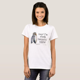 Rockhopper pinguïn "hey ik hoppin" T-shirt voor da
