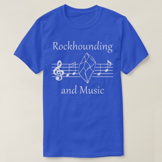 Rockhound en Music Natuur Minerals Earth Science T-shirt (Design voorkant)