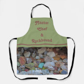 Rockhound Kleurrijke Rocks Foto Natuur Master Chef Schort (Voorkant)