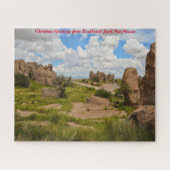 Rockhound Park New Mexico. Kerstgroet Legpuzzel (Horizontaal)