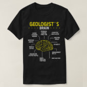 Rockhounder Brain Rock Collector Geologist Mineral T-shirt (Design voorkant)