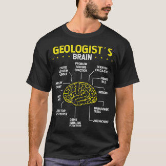 Rockhounder Brain Rock Collector Geologist Mineral T-shirt