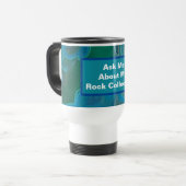Rockhounding Humor Blue Green Stone Geoloog Reisbeker (Voorkant links)