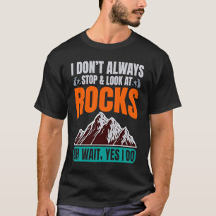Rockhounding Rockhound Schist Gelukkig Geode Rock  T-shirt