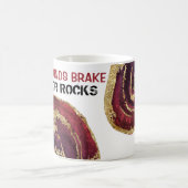 *~* ROCKHOUNDS BRAKE VOOR ROCKS Agaat Gold Glitter Koffiemok (Center)
