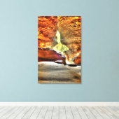 Rockhouse, Hocking Hills, Ohio Canvas Afdruk (Insitu (Houten vloer))