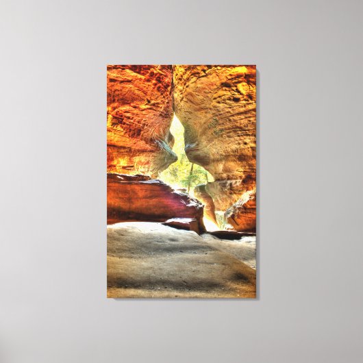 Rockhouse, Hocking Hills, Ohio Canvas Afdruk (Voorkant)