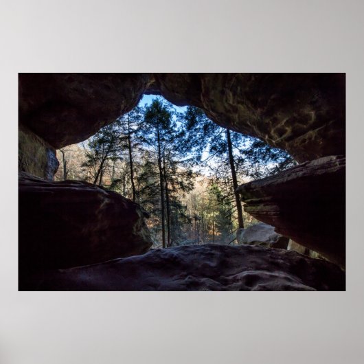 Rockhouse, Hocking Hills State Park, Ohio Poster (Voorkant)