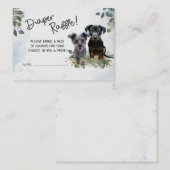 Rockie and Lyla Diaper Raffle-Baby shower Informatiekaartje (Voorkant / Achterkant)