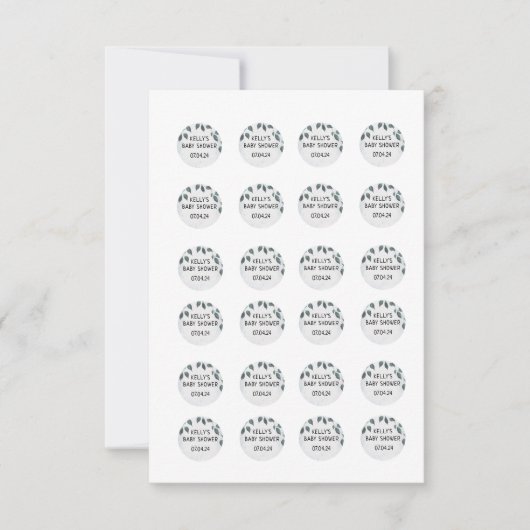 Rockie en Lyla Hershey .75 inch stickers Kaart (Voorkant)