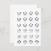 Rockie en Lyla Hershey .75 inch stickers Kaart (Voorkant / Achterkant)