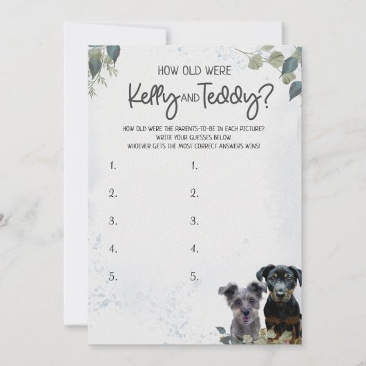 Rockie en Lyla's mama papa spel Kaart (Voorkant)