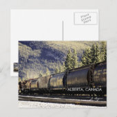 Rockies & Trains, Alberta Canada (fijne kunstfoto) Briefkaart (Voorkant / Achterkant)