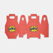 Rockillustratie met komische stijl bedankdoosjes (Uitgevouwen)