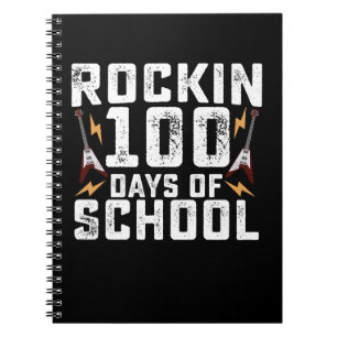 Rockin 100 dagen school rock gitaar vintage notitieboek