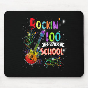 Rockin '100 dagen schoolgitaarstudent muziek te muismat