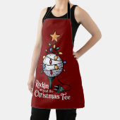 Rockin Around The Christmas Tee Funny Golf Xmas Schort (Insitu)