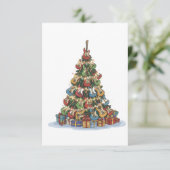 Rockin' around the Christmas Tree | Grappige gitaa Bedankkaart (Staand voorkant)