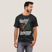 Rockin’ Around The Cowboy Christmas Tree Western X T-shirt (Voorkant volledig)