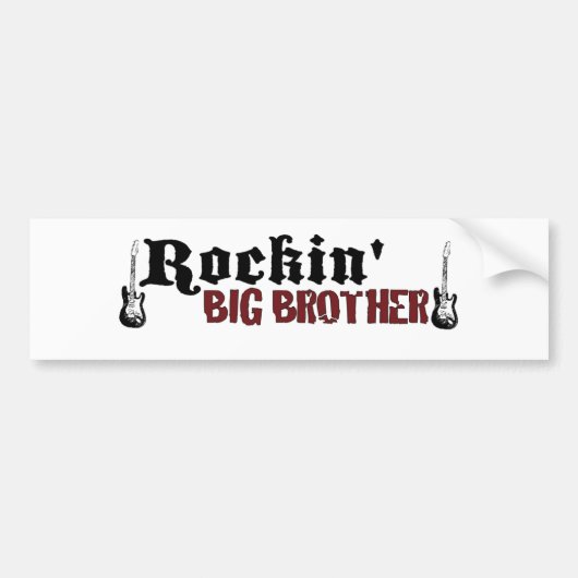 Rockin Big Brother Bumpersticker (Voorkant)
