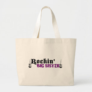 Rockin Big Sister Grote Tote Bag