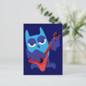 Rockin' Blue Owl Briefkaart (Staand voorkant)