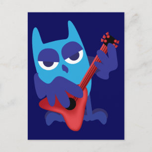 Rockin' Blue Owl Briefkaart