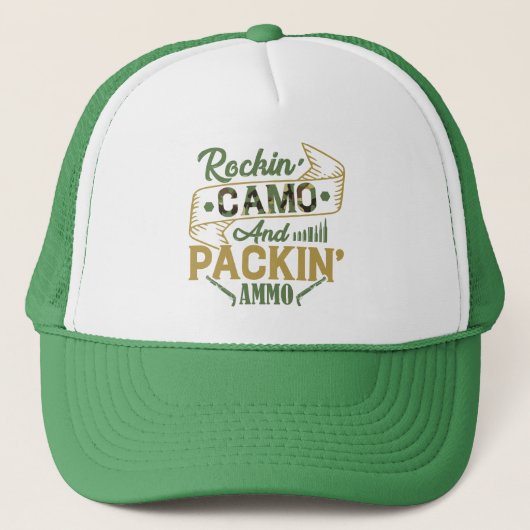 rockin camo trucker pet (Voorkant)