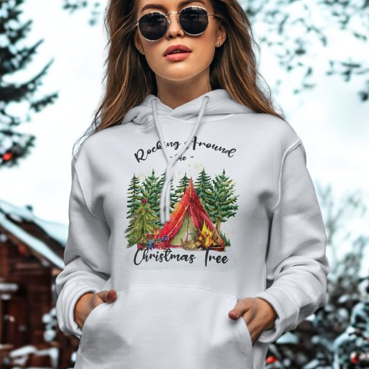 Rockin’ Camp Hoodie – Dennenbomen & Tent