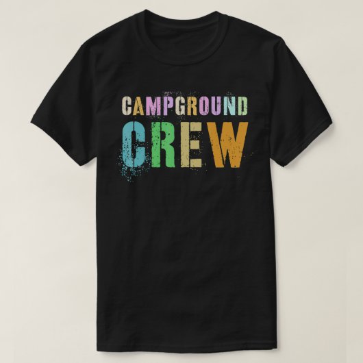 Rockin' CAMPGROUND CREW Host Summer Counselor Teac T-shirt (Design voorkant)