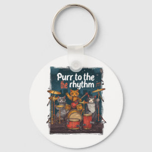 Rockin' Cat Band Sleutelhanger