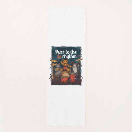 Rockin' Cat Band Yogamat (Voorkant)