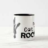Rockin' Cat Dad Mug Tweekleurige Koffiemok (Center)
