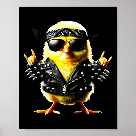 Rockin' Chick Biker Pasen Poster (Voorkant)