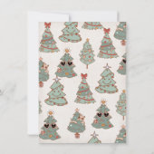 Rockin' Christmas Tree Hippie Verjaardag 3 feest Kaart (Achterkant)