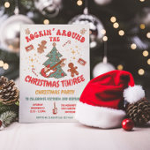 Rockin' Christmas Tree Hippie Verjaardag 3 feest Kaart